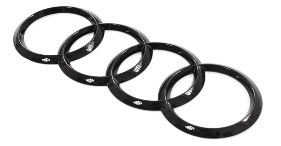 230mm - Stemma Logo Posteriore - Audi Q7 - Nero Lucido - immagine 2
