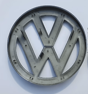 VW Volkswagen Transporter T6, T6.1 - Coppia Stemma Logo - Anteriore Posteriore - Nero Lucido – Bild 3