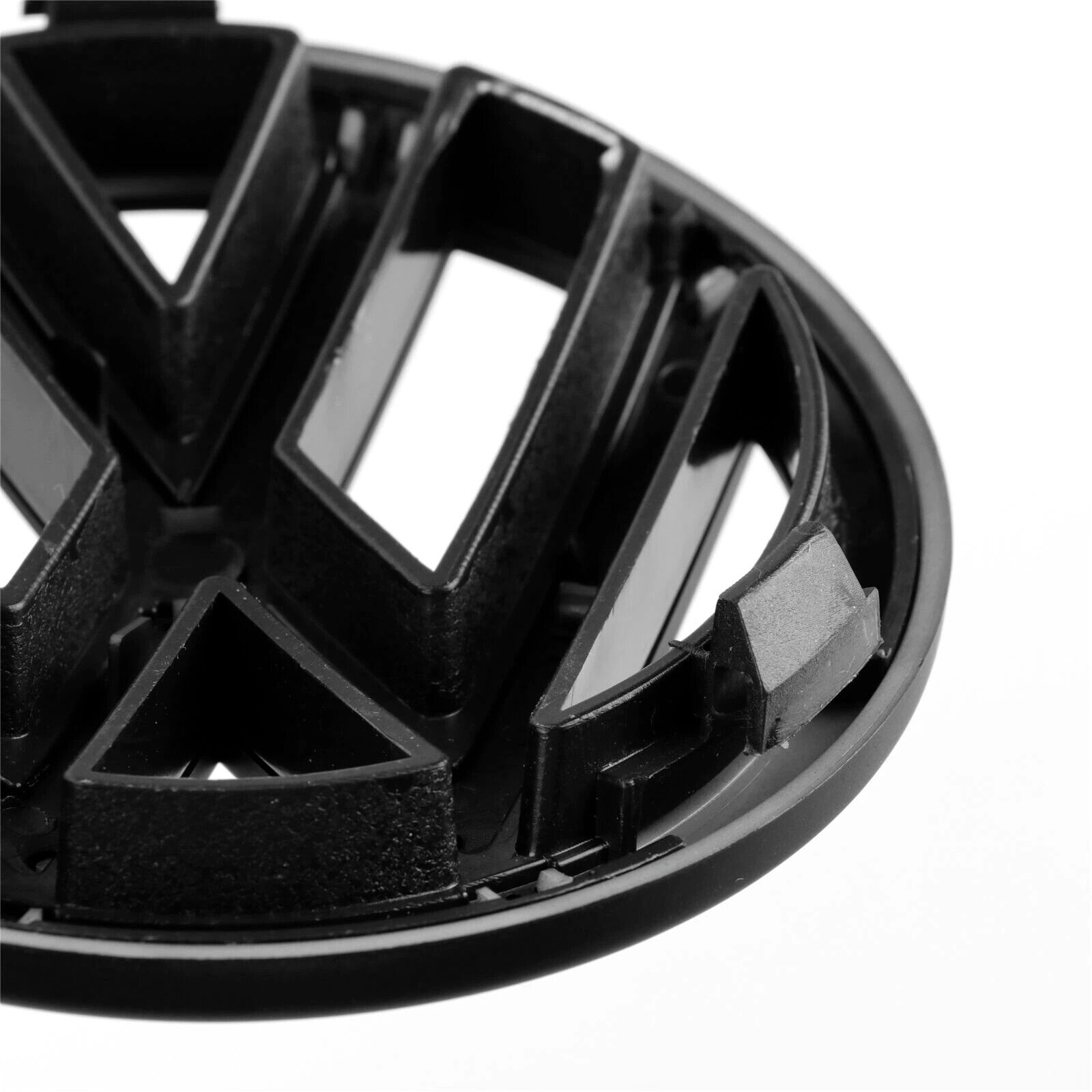 VW Polo 5 (6R) 2009-2013 - Coppia Stemma Logo Anteriore Posteriore - Nero Opaco - immagine 5