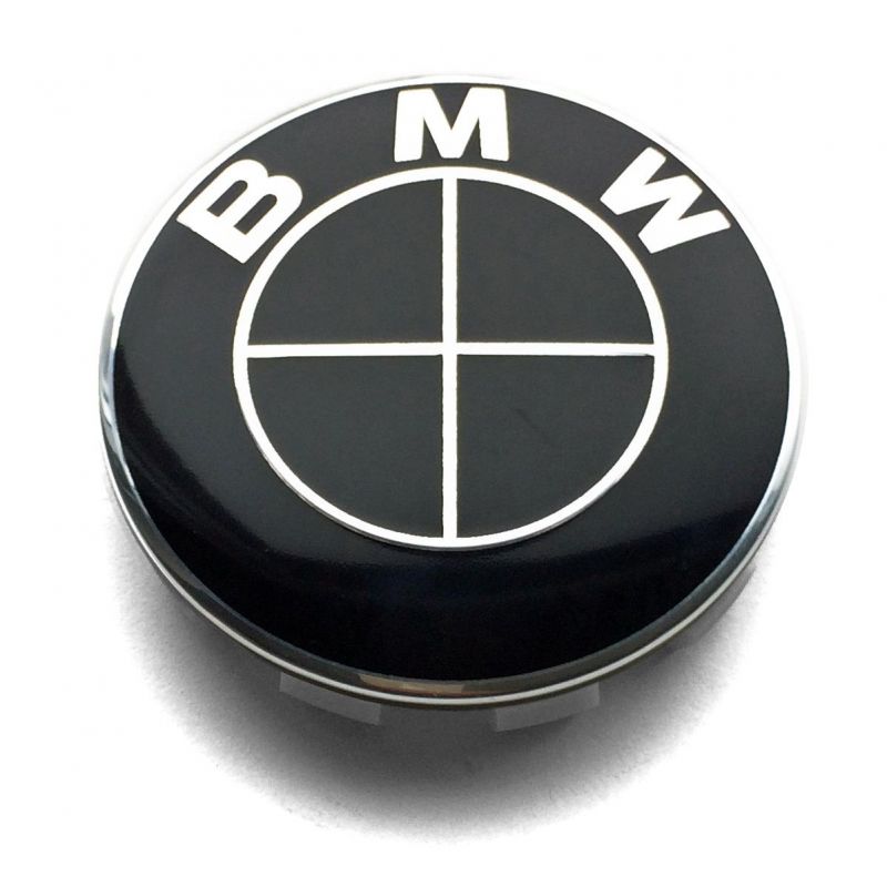Set Di 4 Tappi Coprimozzo Logo Stemma - BMW - 56mm 60mm 68mm - immagine 3