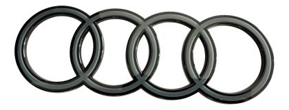 200mm - Stemma Logo Posteriore - Audi A5 B10 - Nero Lucido